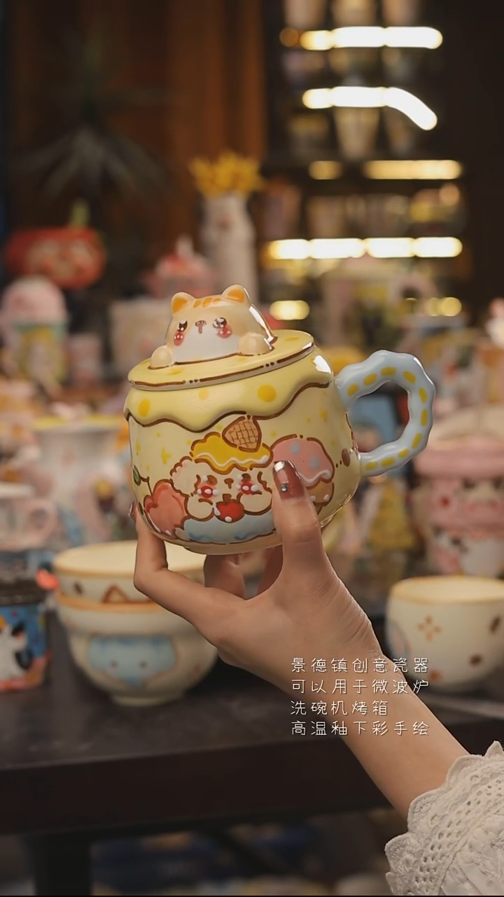 景德镇釉下彩绘设计师款式陶瓷