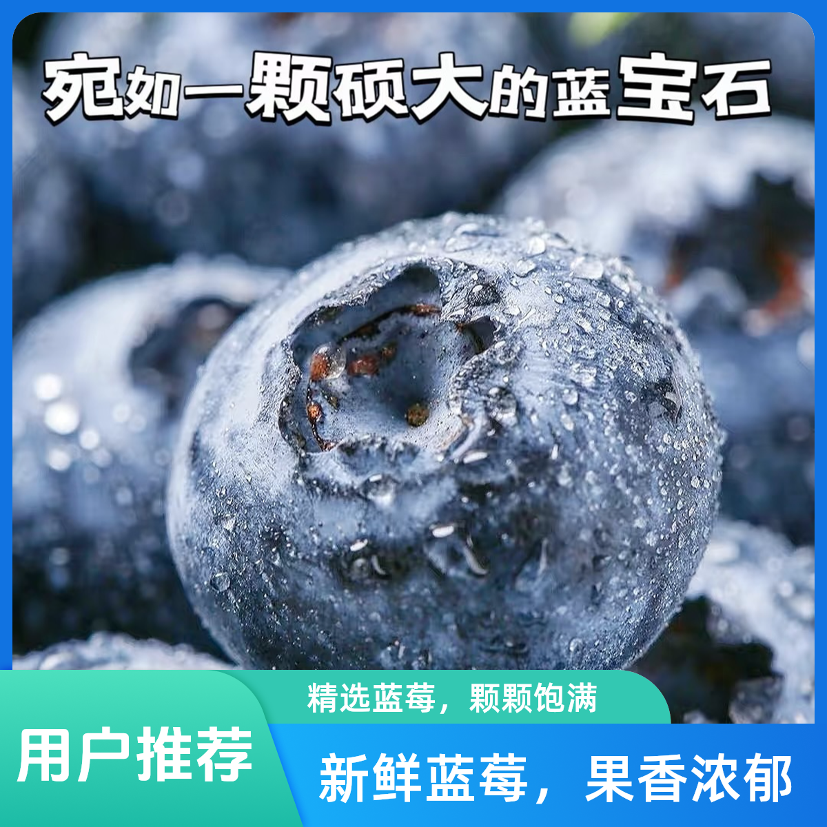 【次日达】大颗蓝莓鲜果当季大蓝莓 125克/盒 单果15-22mm+ 顺丰 包邮到家云南省