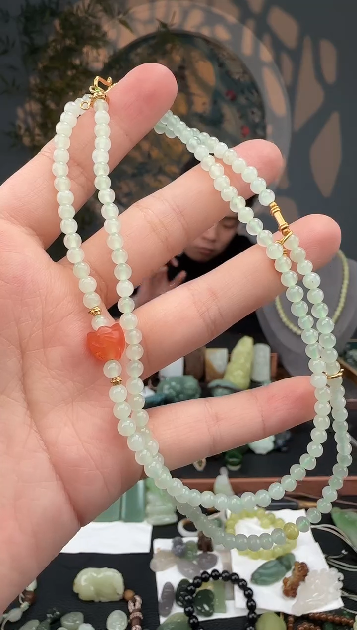 【闪购商品】和田玉颈饰银S925镶嵌和田玉