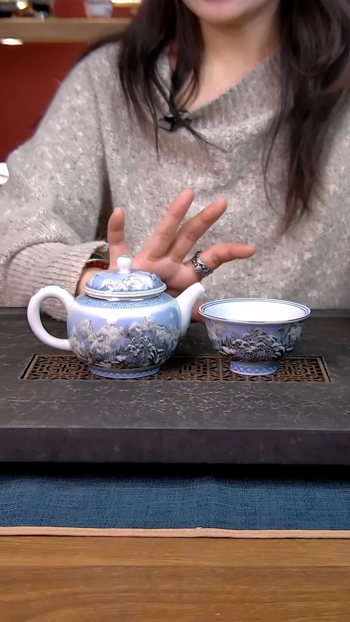  简装家用款件套 白瓷陶瓷茶具