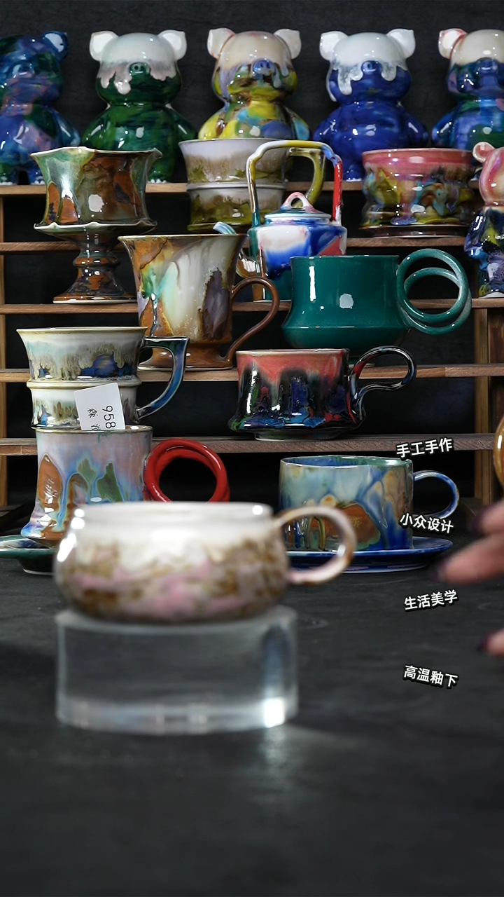 设计师款景德镇森涩手创陶瓷（食品级）989