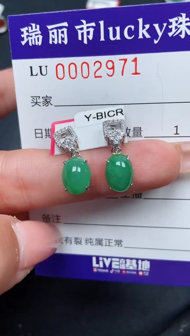 【闪购商品】翡翠颈饰银S925镶嵌2971