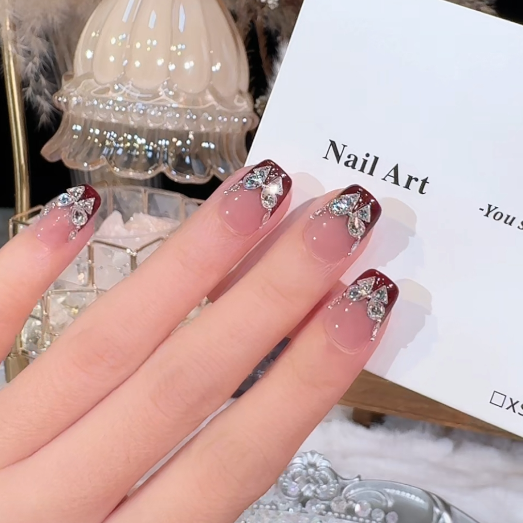 【酒醉蝴蝶】纯手工猫眼系列穿戴甲时尚清新纯欲高级感气质百搭流行