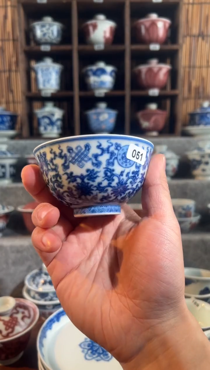 【闪购商品】051天禄言瓷八宝杯子