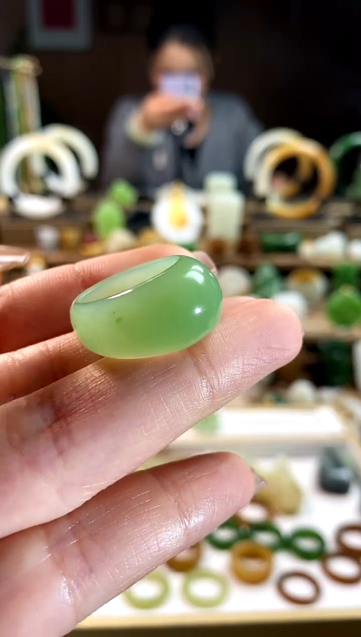 【闪购商品】和田玉戒指未镶嵌内径16.7