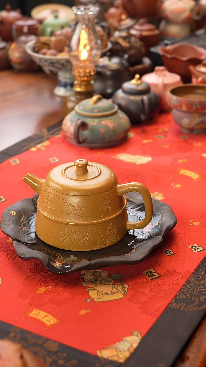 茶壶紫砂腰线井栏