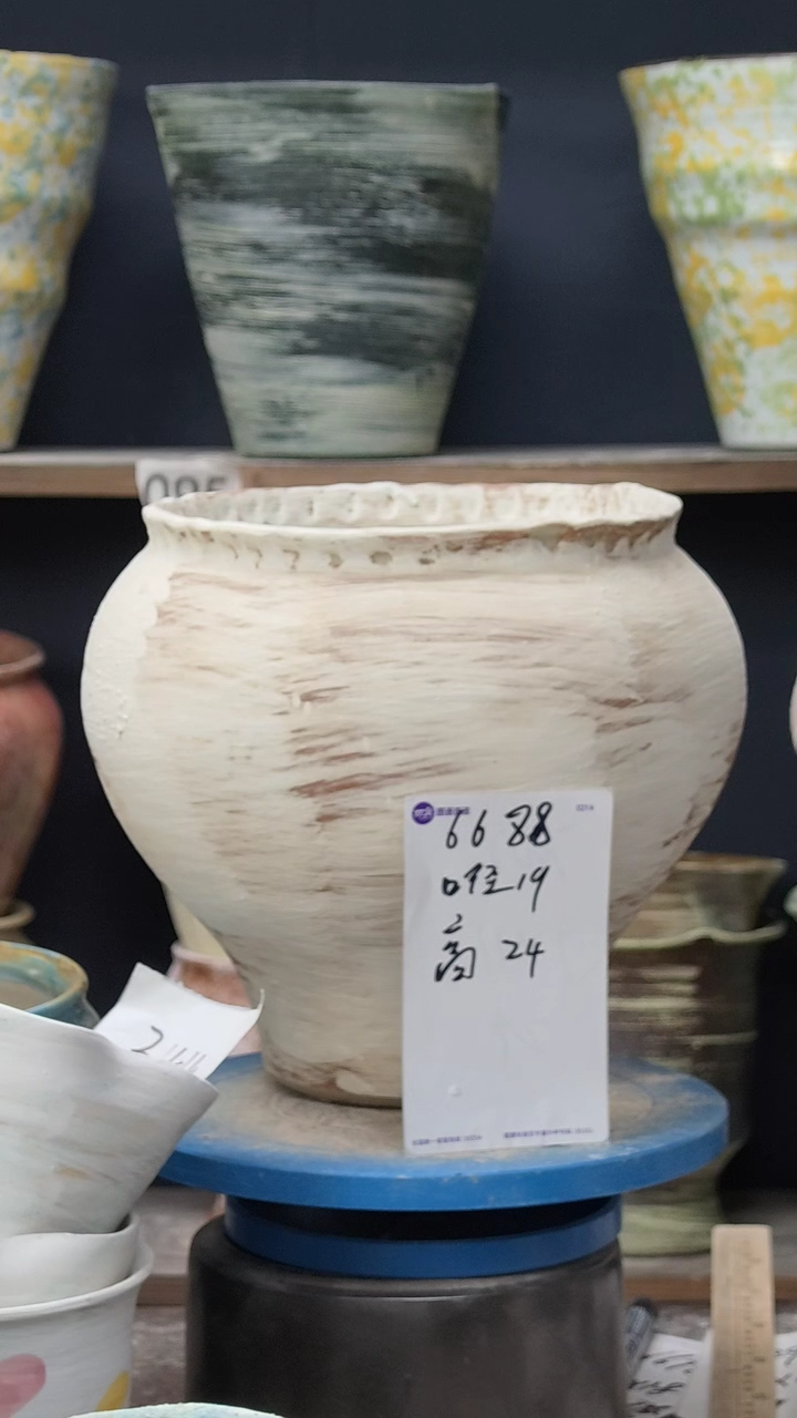 江西景德镇花盆微瑕6688