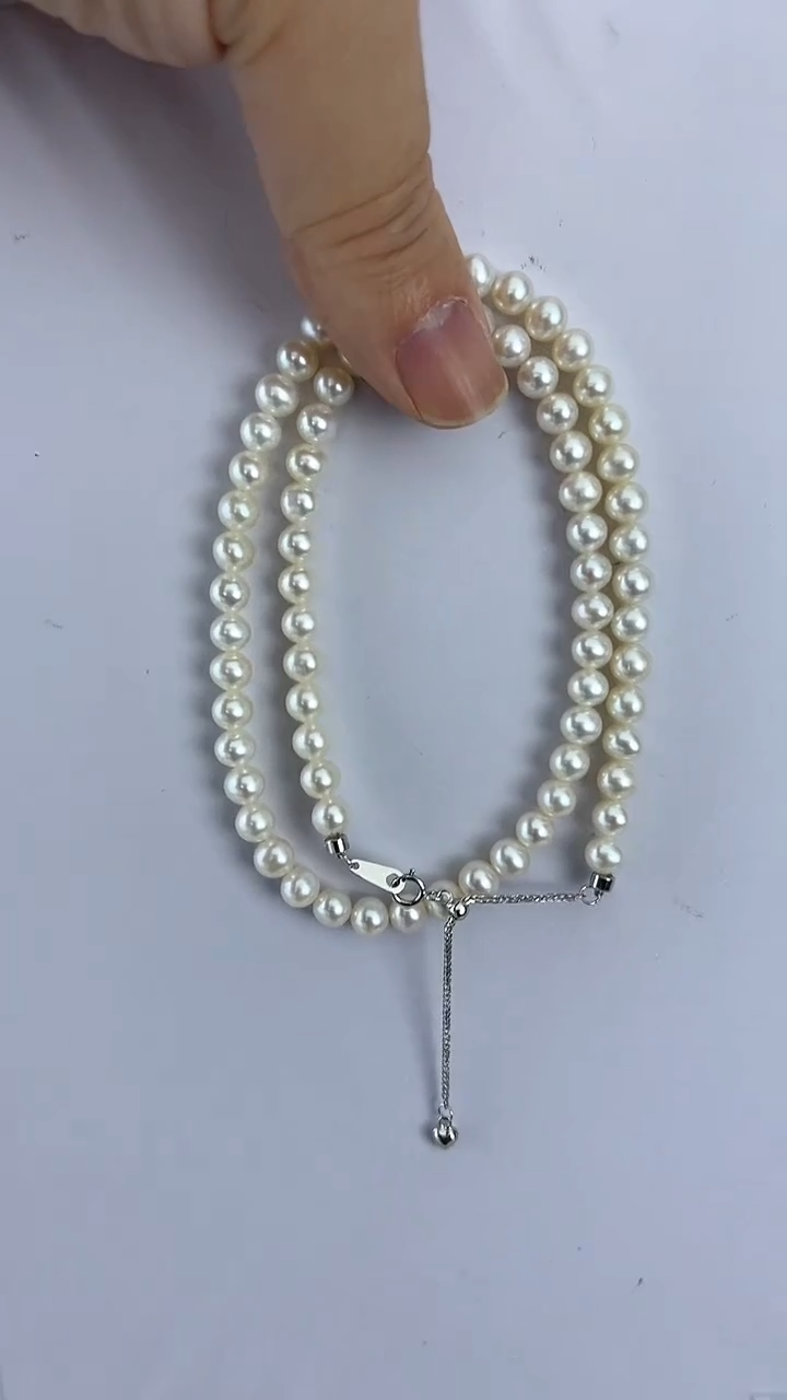 【闪购商品】淡水珍珠颈饰未镶嵌14天然极光珍珠小米珠5-6毕业级