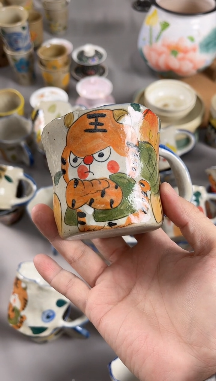 【闪购商品】瓷片景德镇手绘高温釉下彩