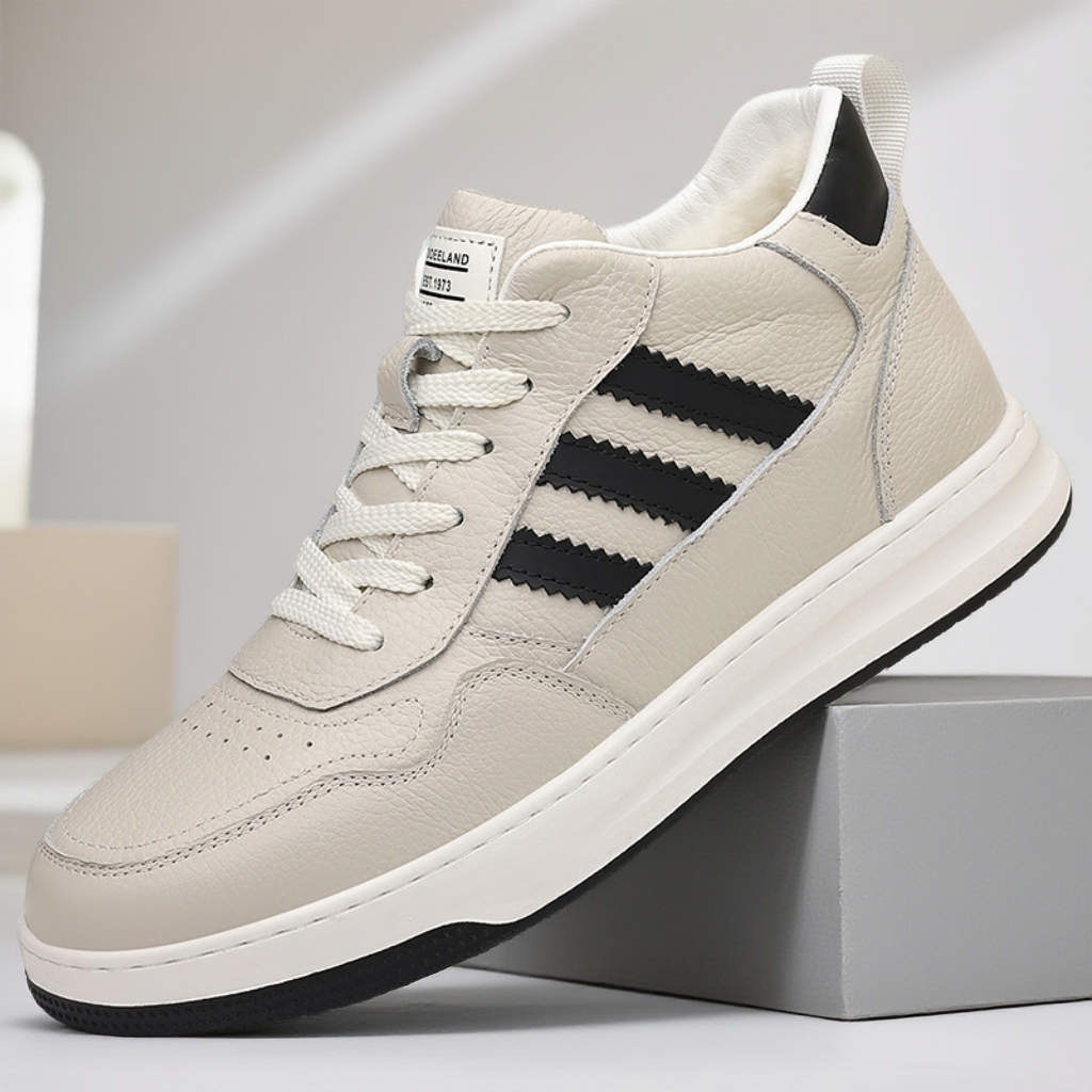 冬季羊毛棉鞋头层牛皮真皮加绒保暖男款百搭男鞋休闲运动板鞋