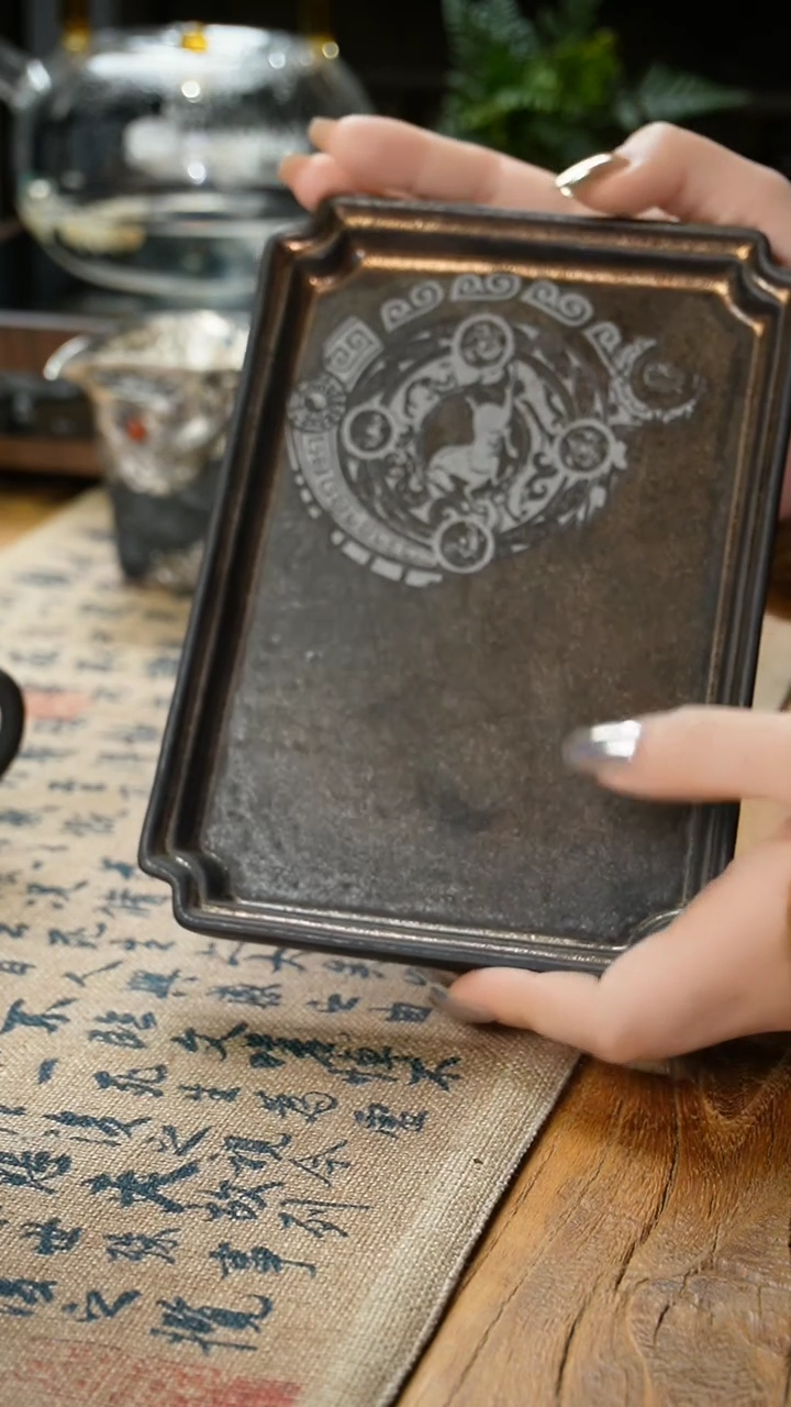 【闪购商品】福器艺术黑陶壶承