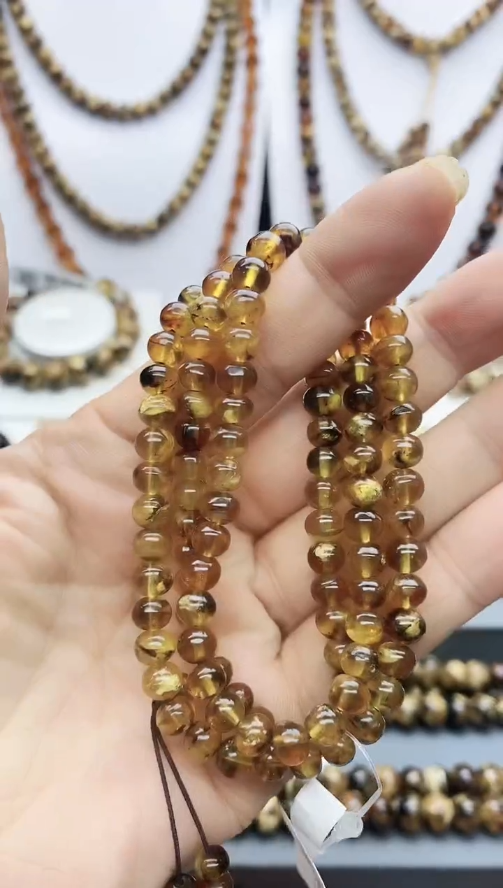 【闪购商品】琥珀颈饰未镶嵌6琥珀