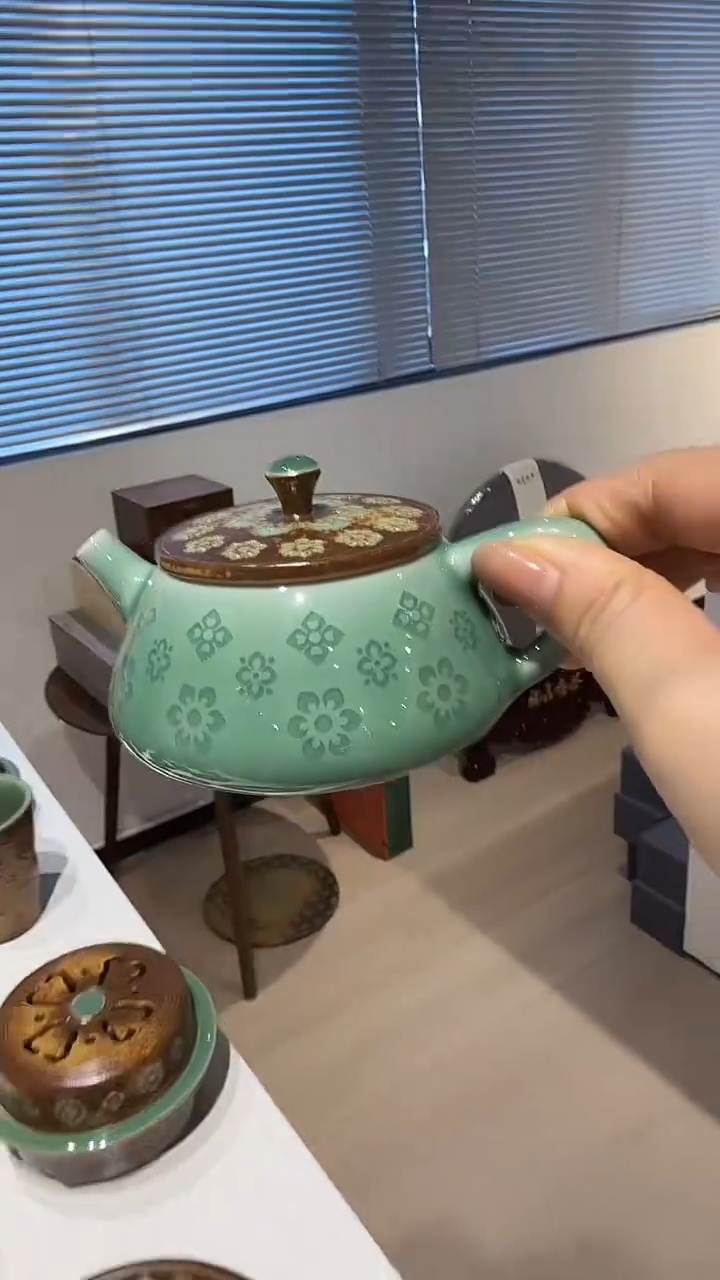 青瓷手工茶器包邮
