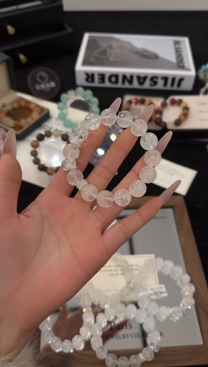 合金手链水晶白阿赛x3581