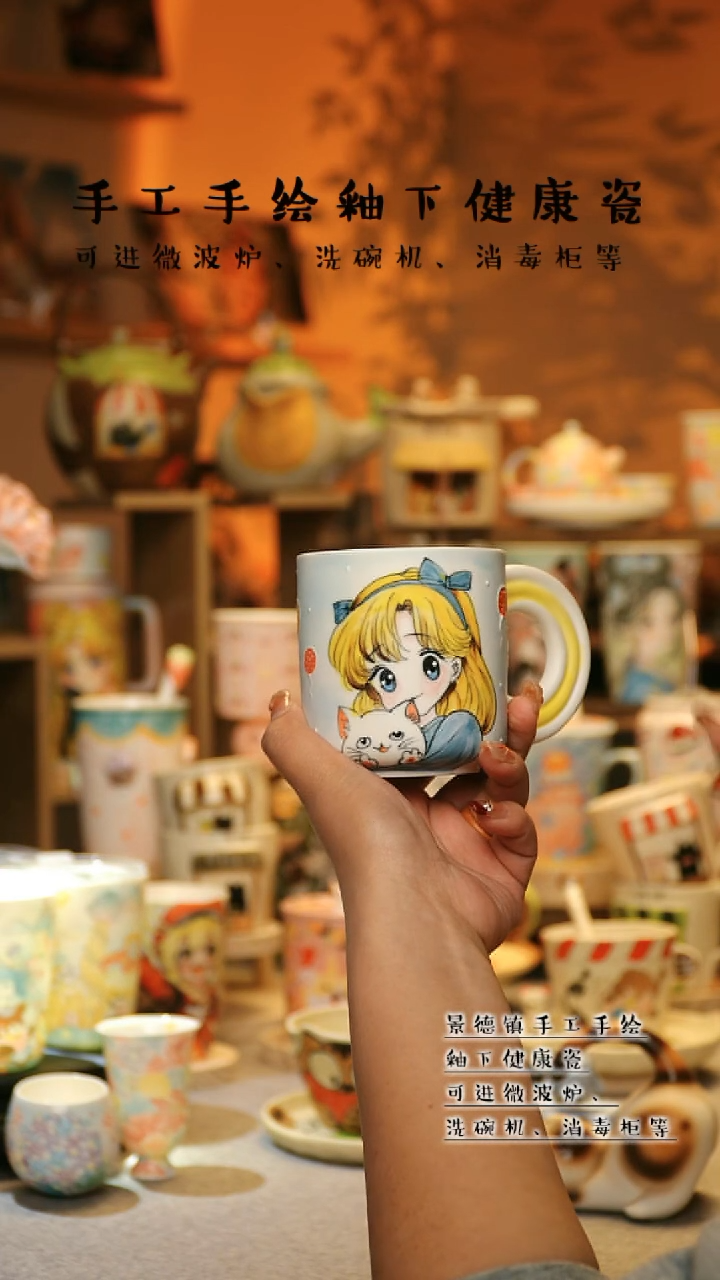 【闪购商品】杯景德镇高温釉下彩&A131