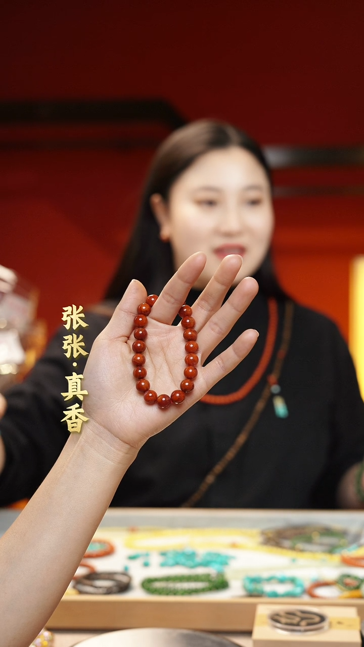 【闪购商品】南红玛瑙手串未镶嵌单圈圆珠南红