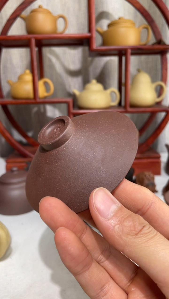 【闪购商品】紫砂茶壶千禧紫泥斗笠杯