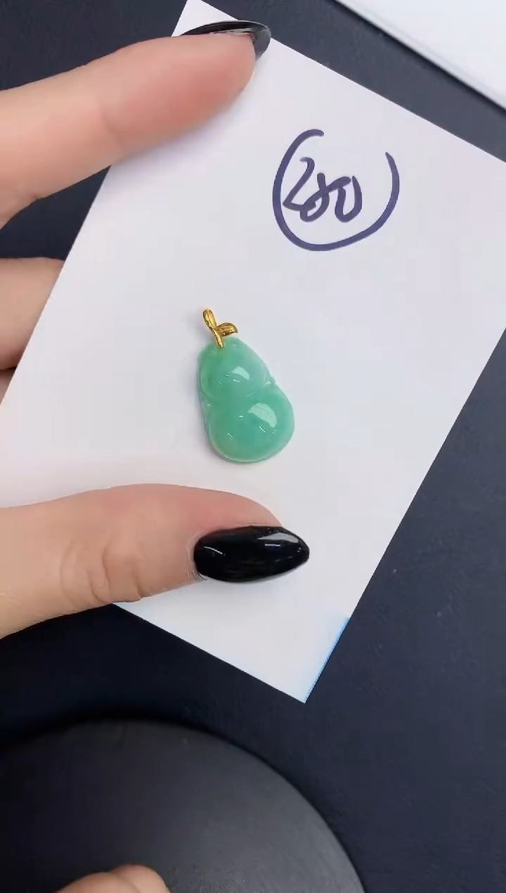 【闪购商品】翡翠颈饰18K金镶嵌0000000000