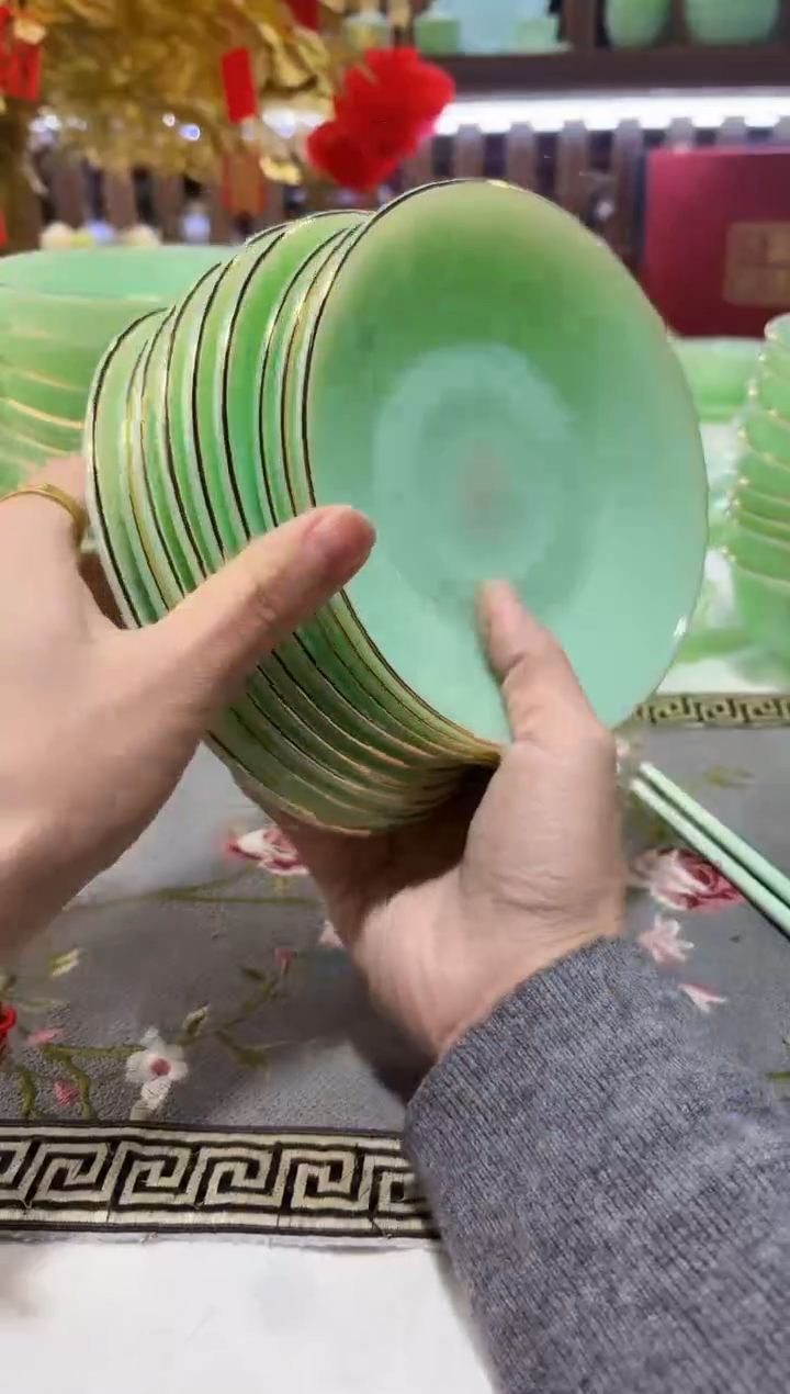 玉瓷   6英寸骨碟10个景德镇陶瓷