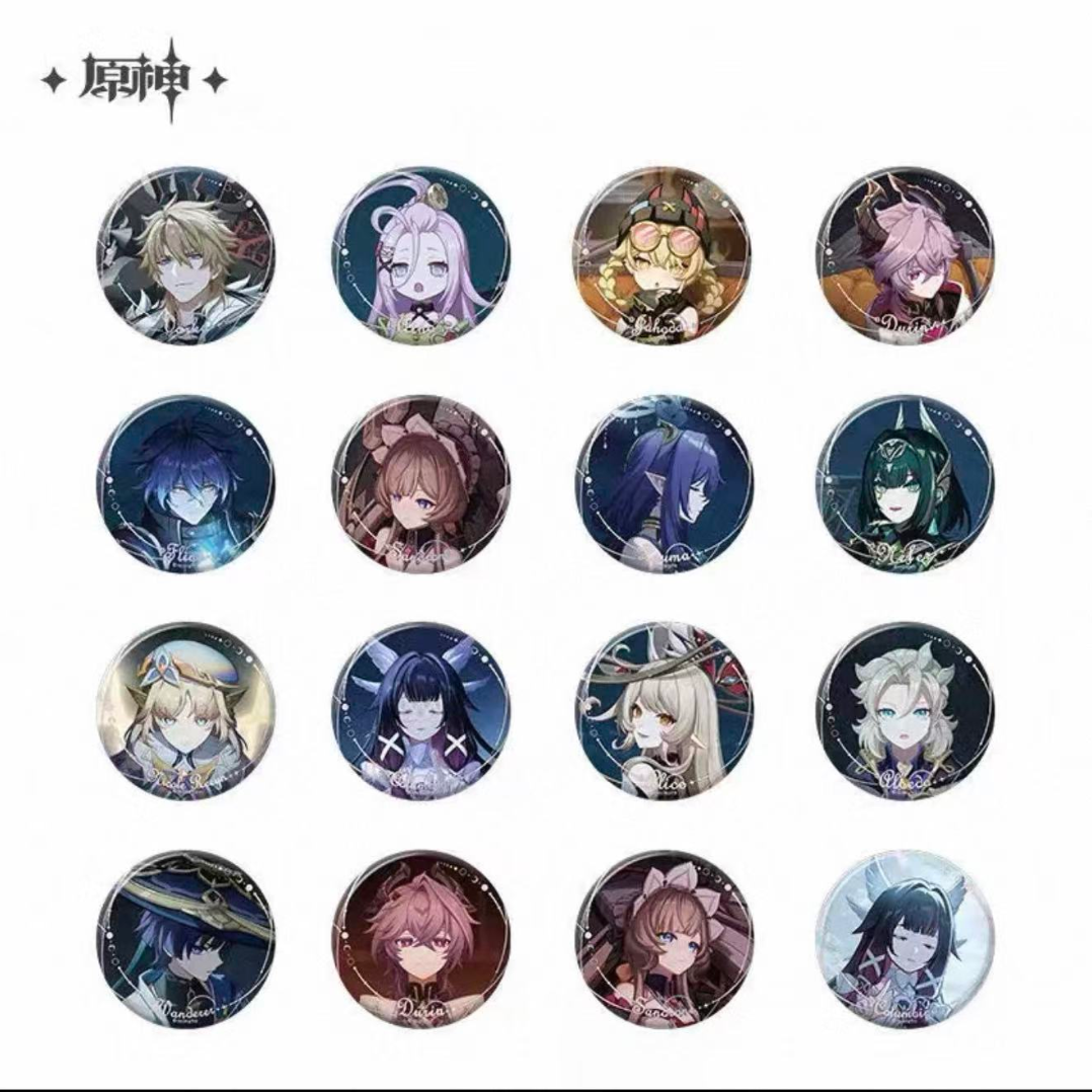 【代拆】米哈游原神致终幕徽章盲盒崩坏星穹铁道男生宿舍Q版手办