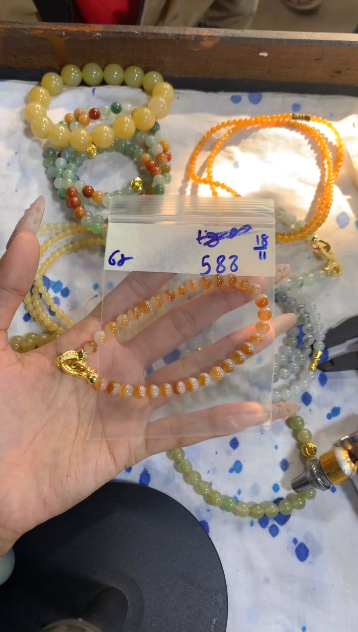 未镶嵌珠串定制翡翠天然缅甸翡翠 