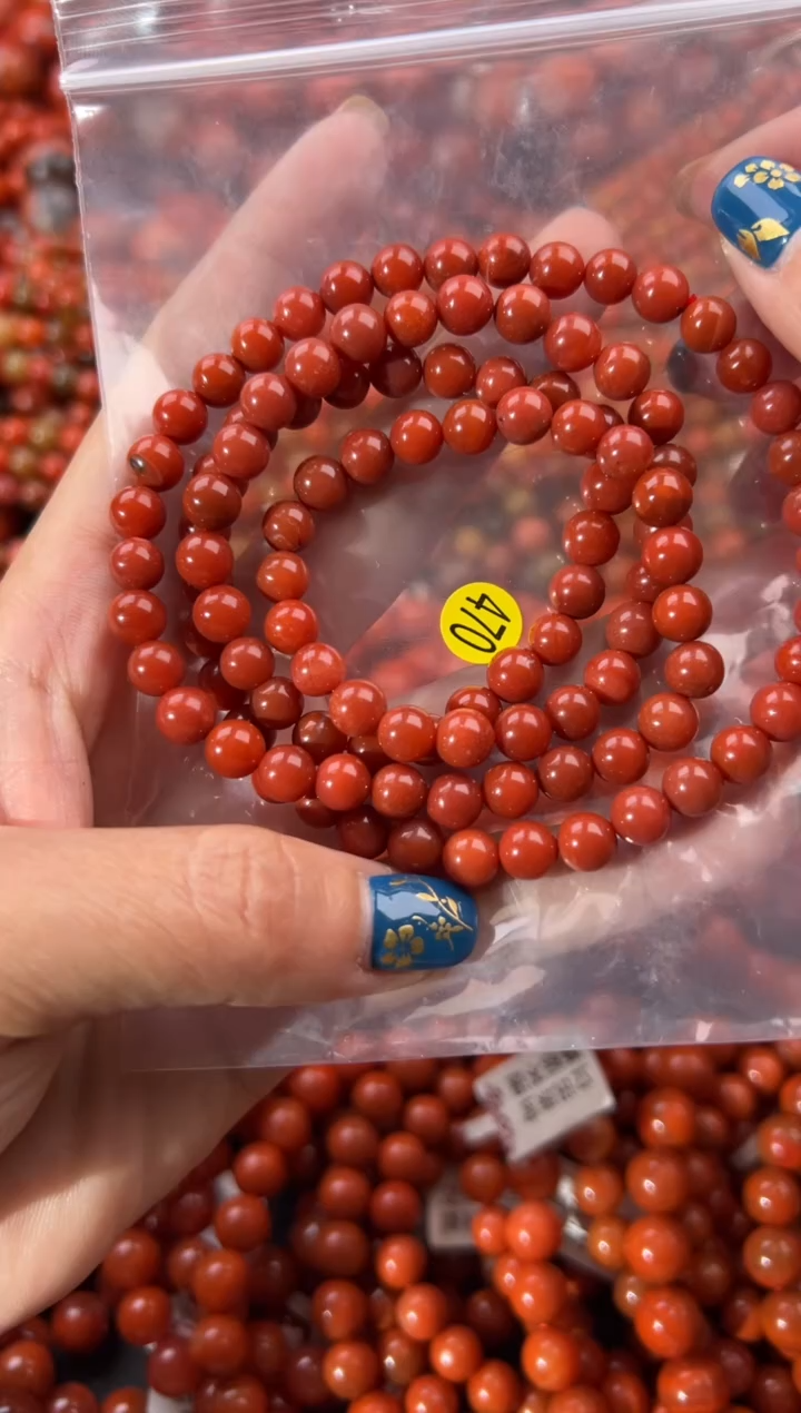 未镶嵌手串南红玛瑙6+