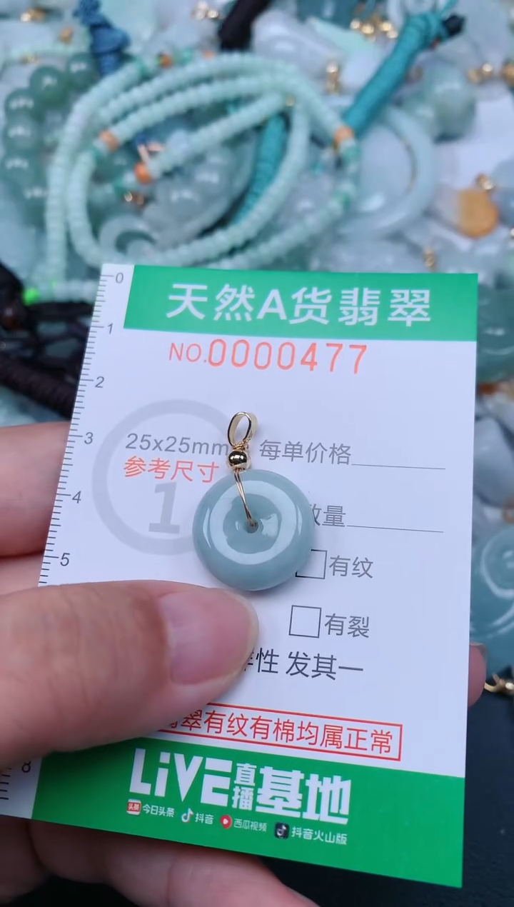 翡翠未镶嵌颈饰.0000477