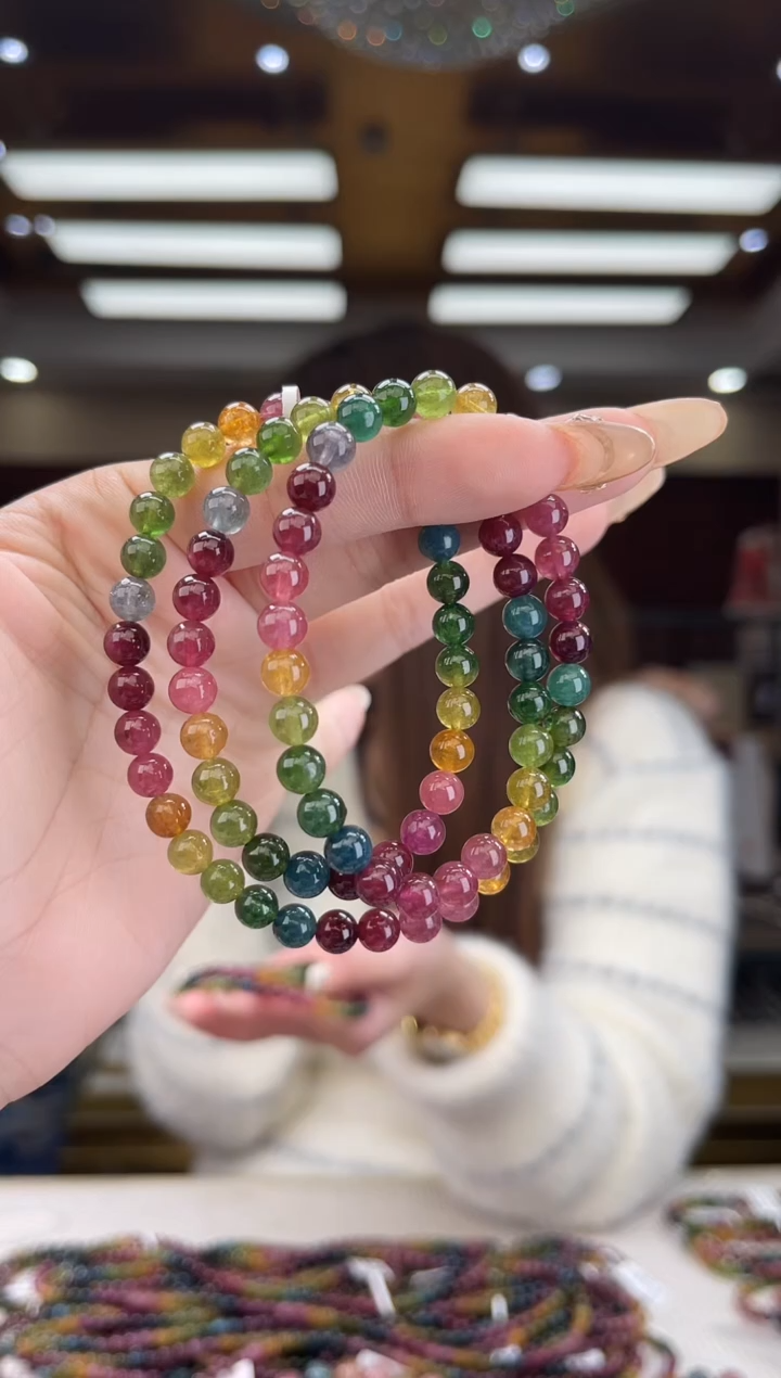 【闪购商品】碧玺/未镶嵌6mm+碧玺多圈39多样性发货