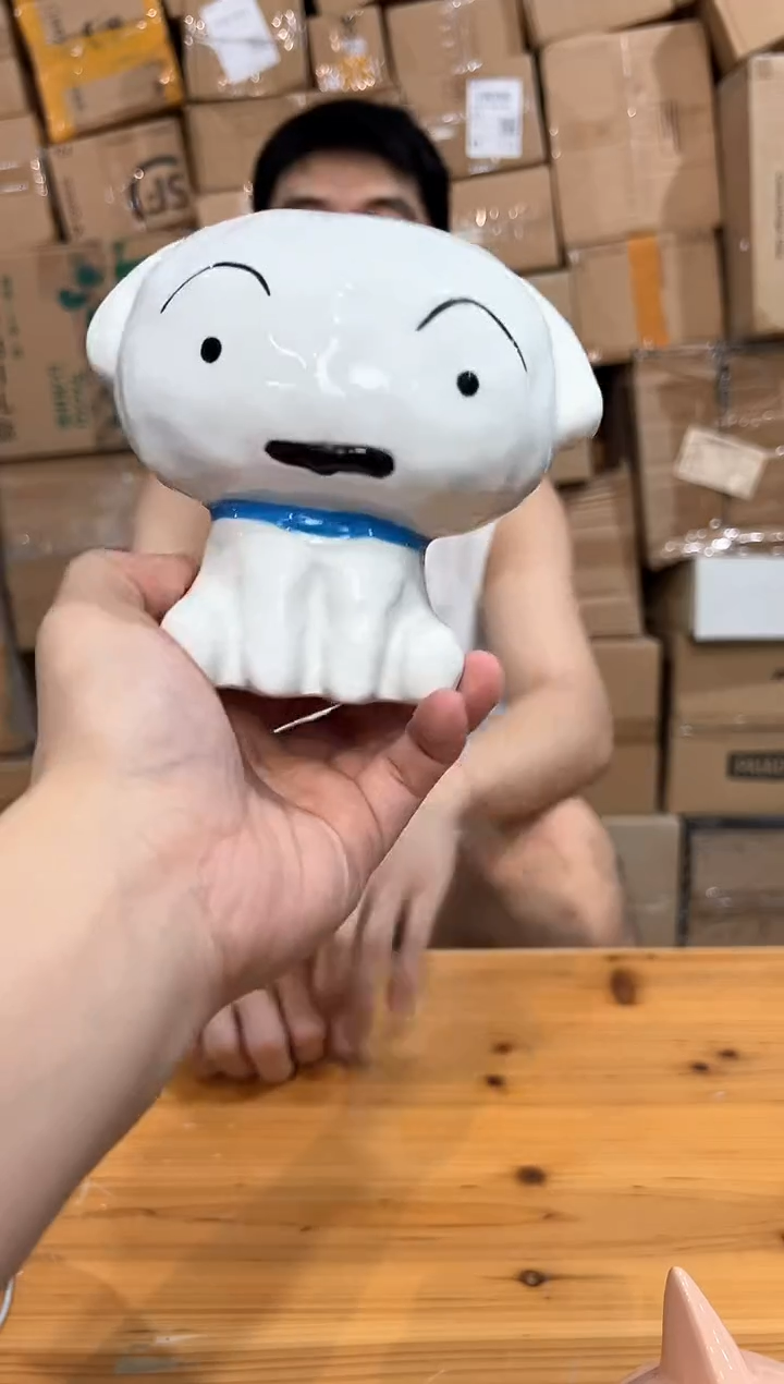 瓷片陶瓷小白钱罐