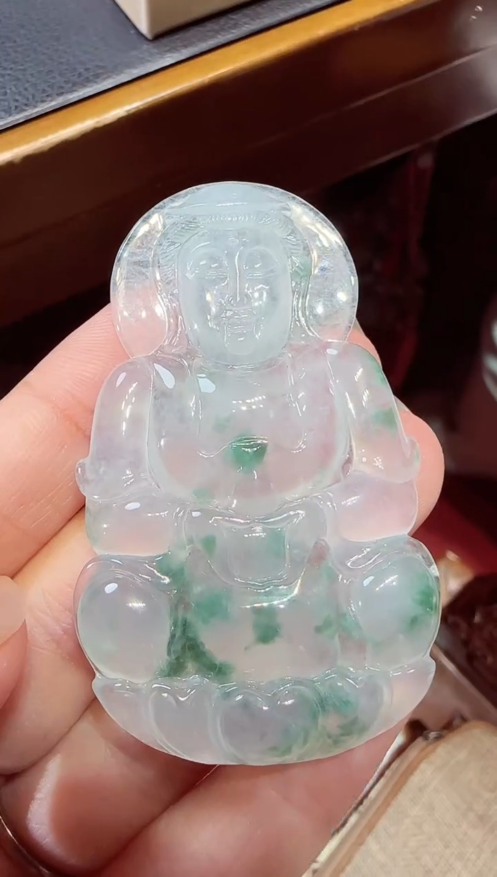 【闪购商品】翡翠吊坠(不含链)未镶嵌观音