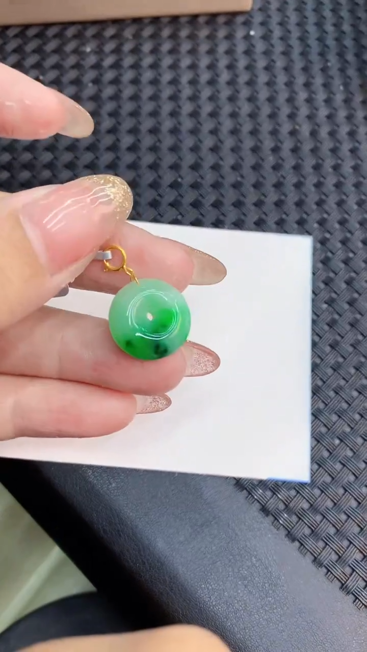 翡翠银S925镶嵌颈饰             8