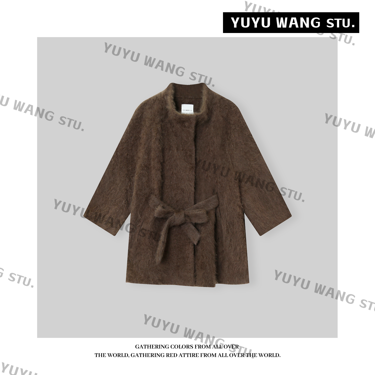 YUYU WANG【摩卡】毛呢大衣RB2SDRF2398