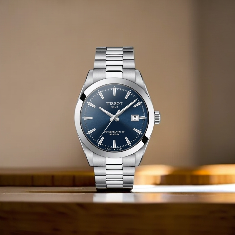 99新 Tissot/天梭 风度系列全自动机械男士手表T127/二奢名表41MM