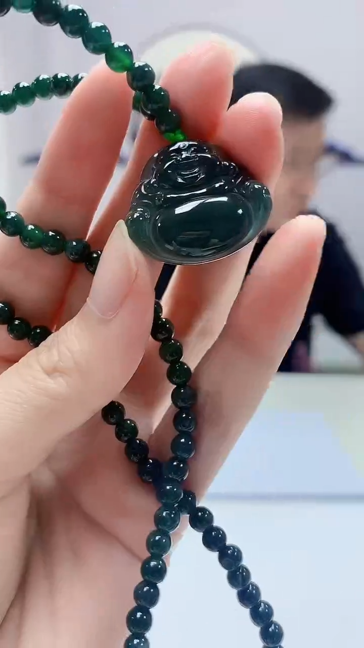 定制翡翠未镶嵌5124zm-毛货挂件佛公39