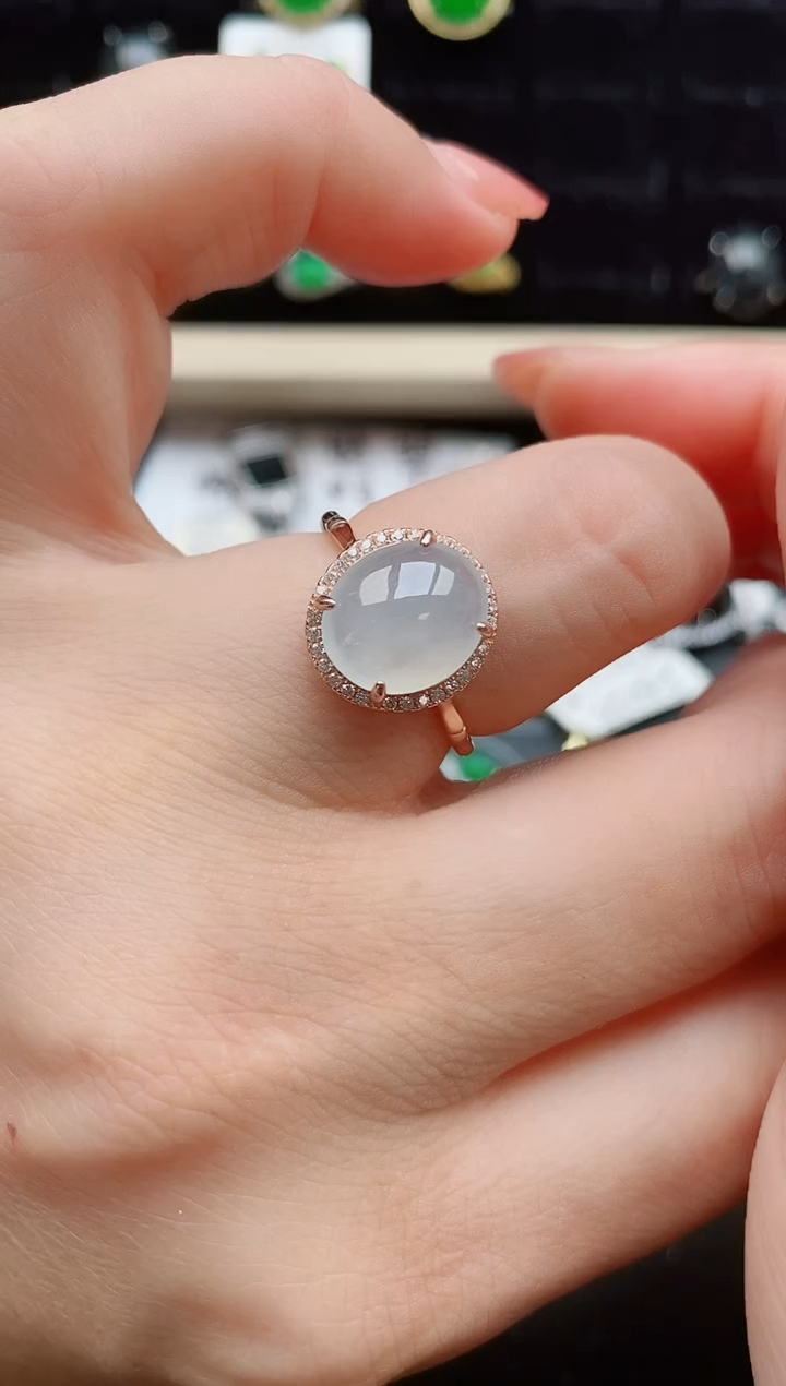 【闪购商品】翡翠戒指银S925镶嵌12121