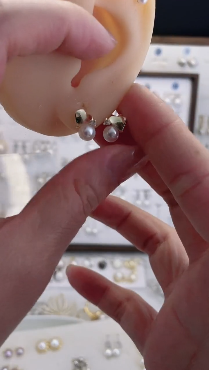 合金耳饰淡水珍珠88