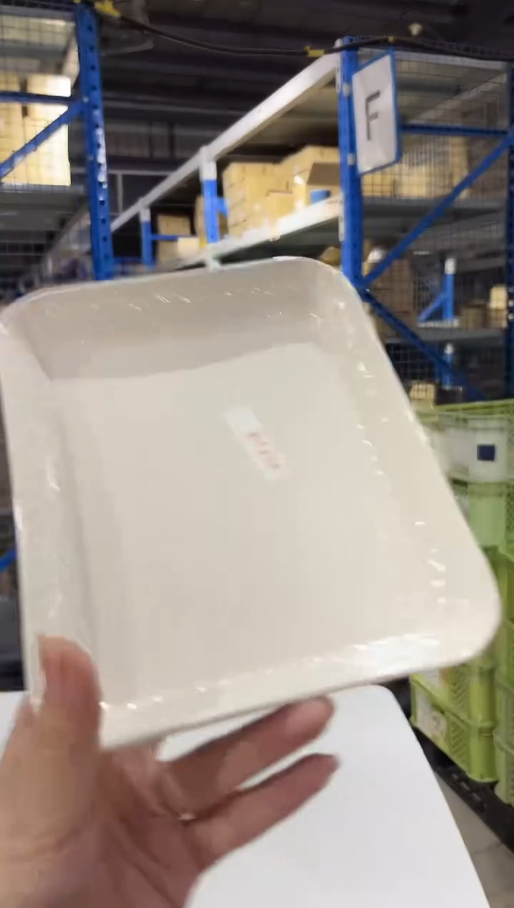 瓷（B）ローズマリースクエア　アイボリー