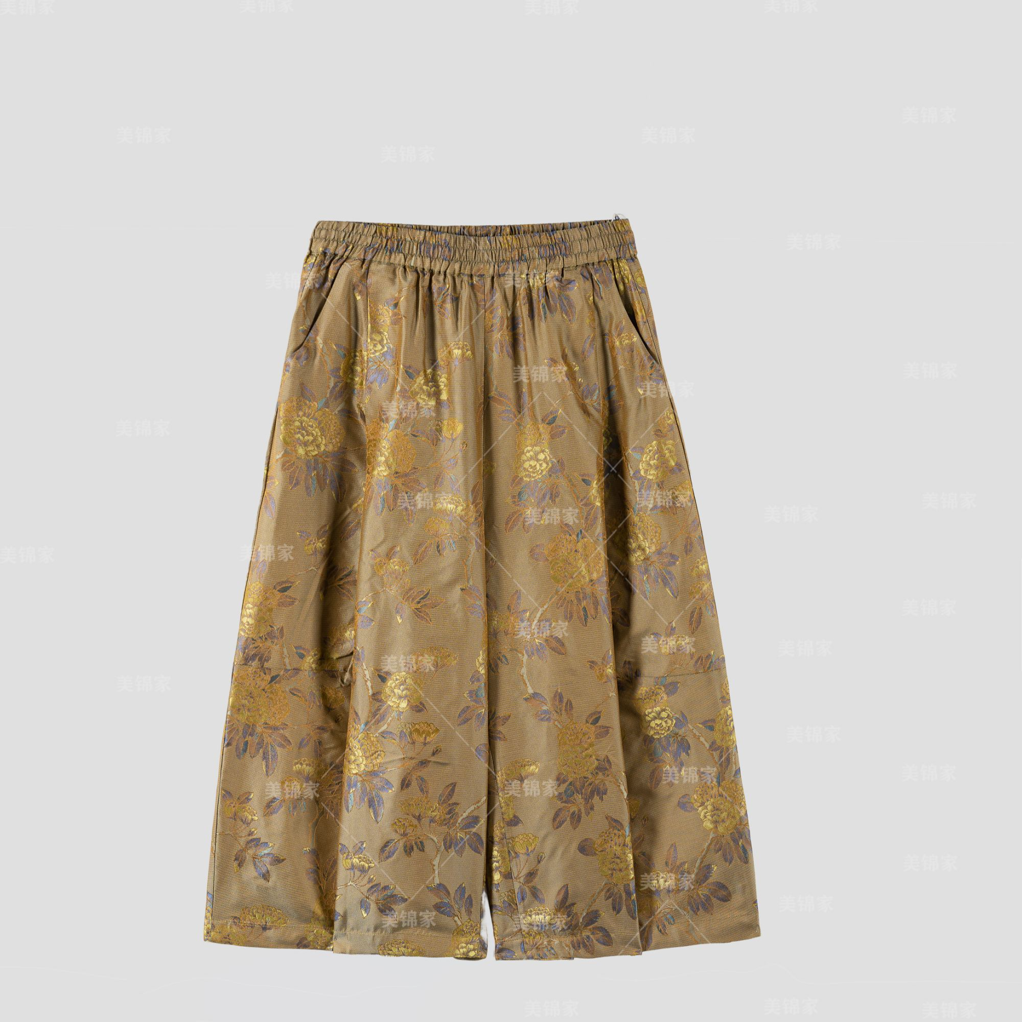 【美锦家】新中式国风异色萝休闲裤251684(二等品不退不换)