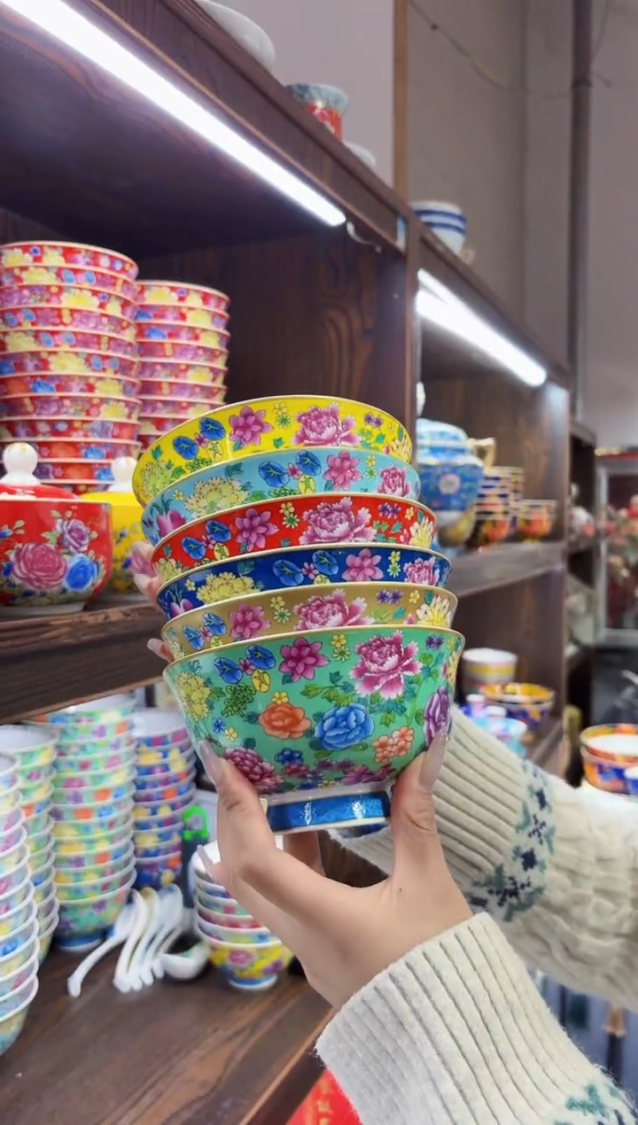 珐琅5英寸饭碗6个专场福利