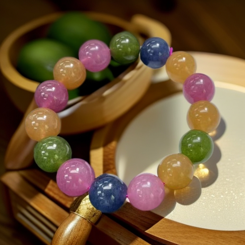 【大喜儿】彩虹色13m手链-QW13多样性发一