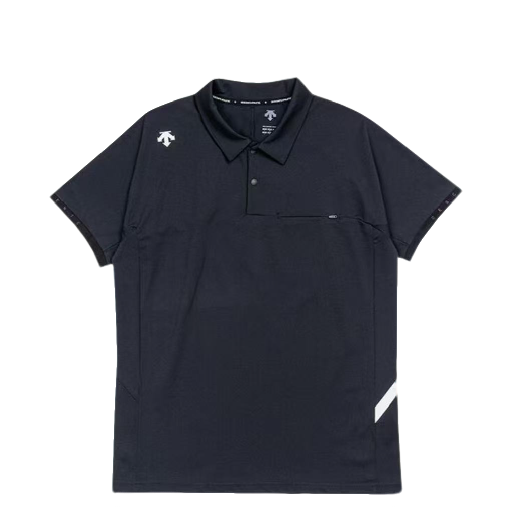 DESCENTE/迪桑特【清仓特惠】男女同款速干运动面料拼接POLO衫
