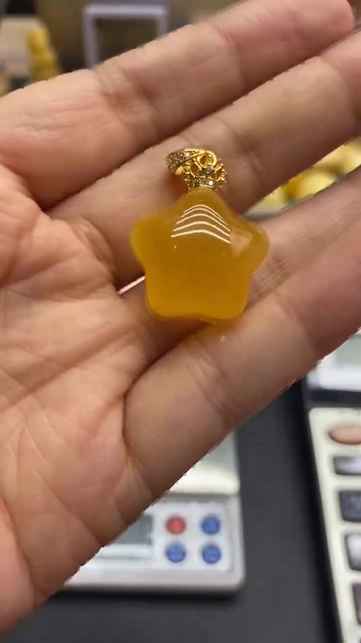 琥珀银S925镶嵌珠宝奇石2679