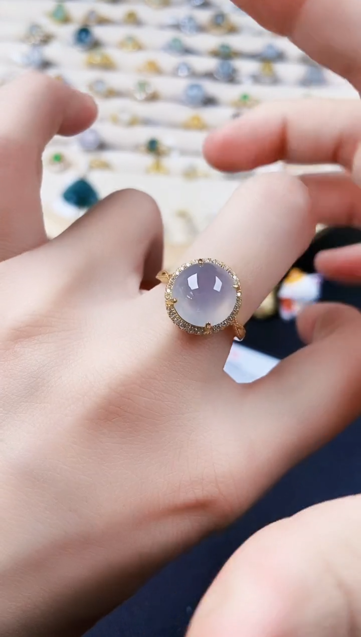 【闪购商品】翡翠戒指银S925镶嵌456456