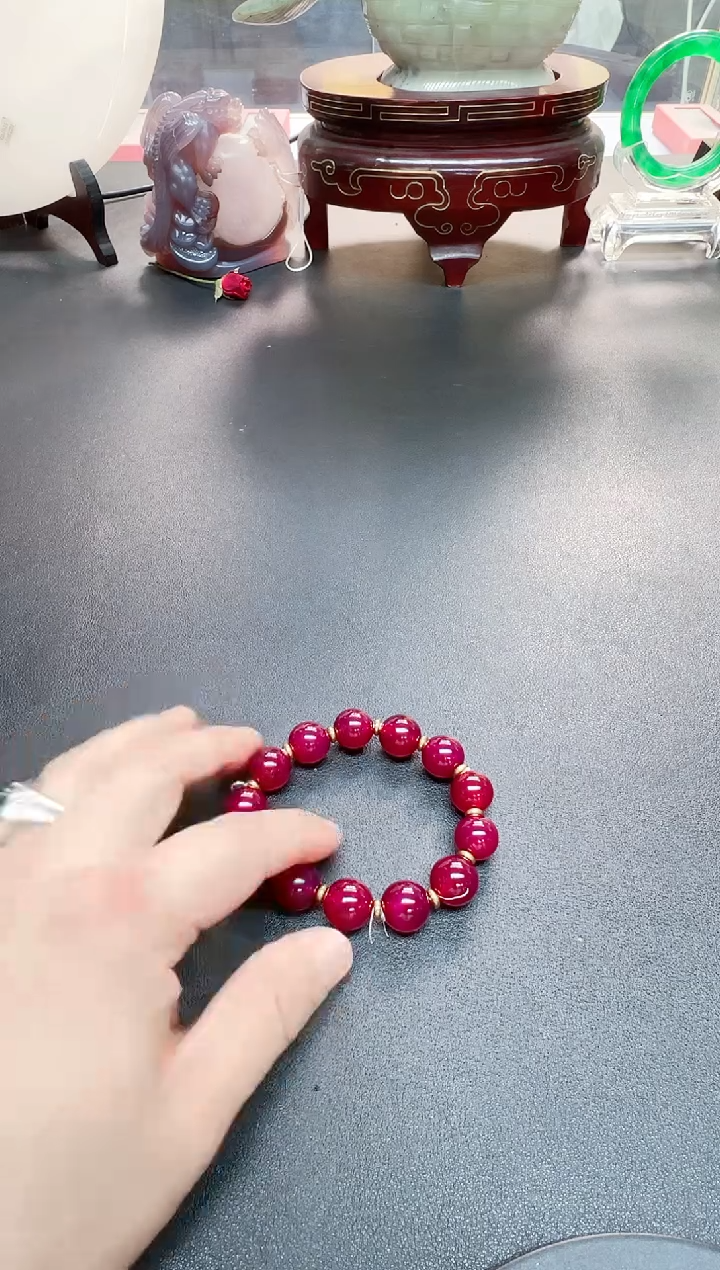 合金手链玛瑙/玉髓紫具来玛瑙手串