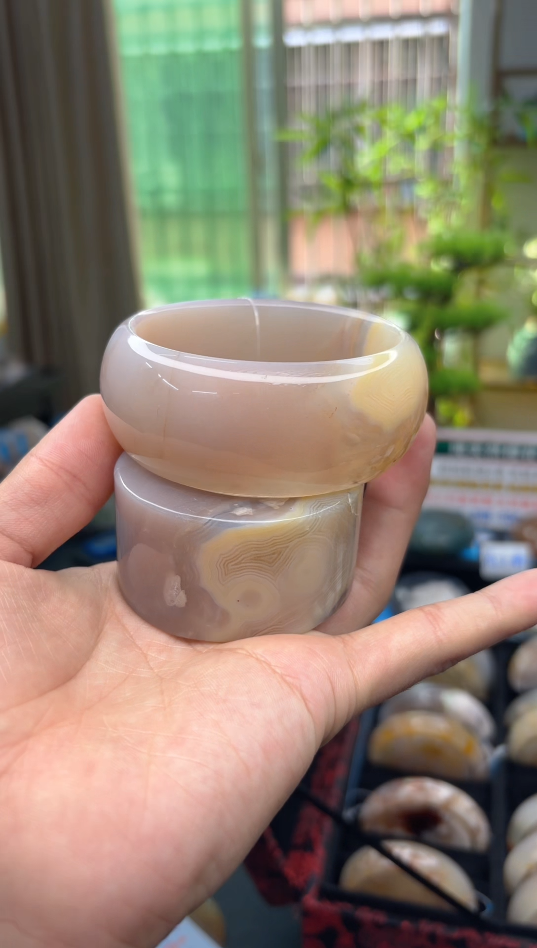 【闪购商品】石英质玉手镯未镶嵌C592(63圈赠送镯心)