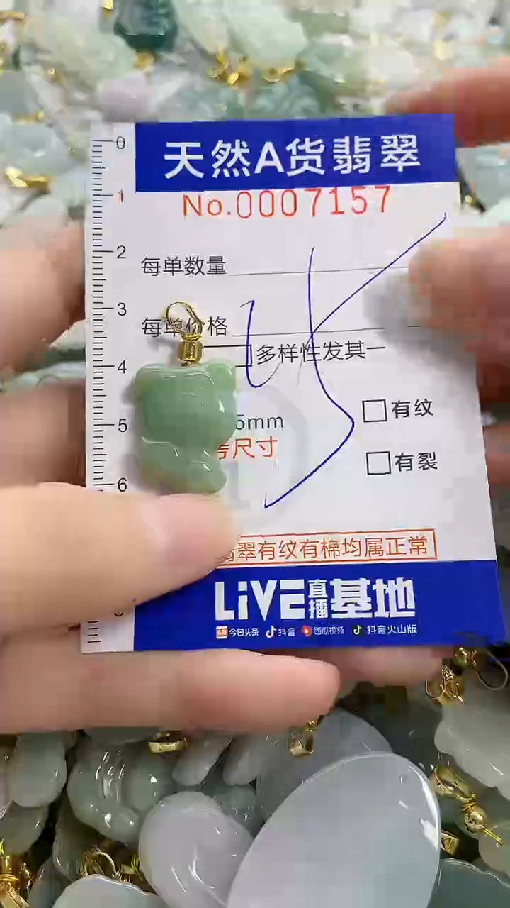 颈饰未镶嵌翡翠天然A货翡翠