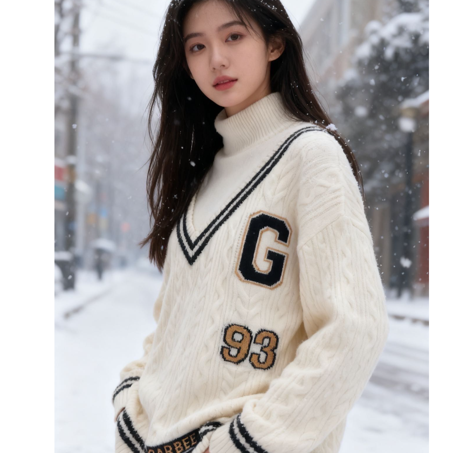 8963537高端专享天花板青少年秋冬款毛衣米色（靠谱）