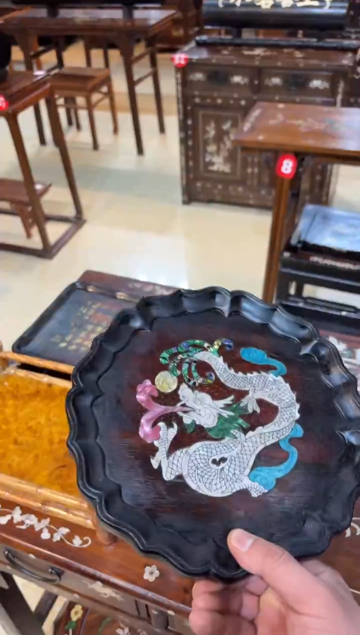 木木紫檀圆盘龙木木