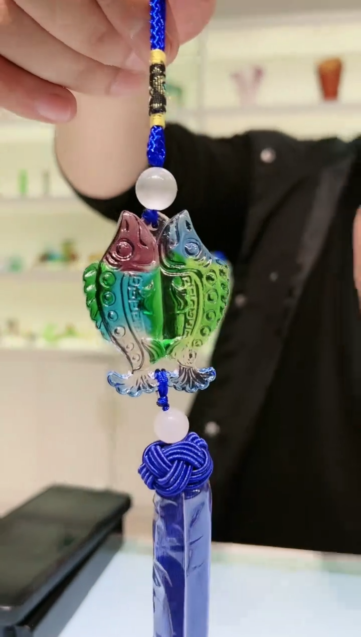 【闪购商品】茶宠古法琉璃双鱼