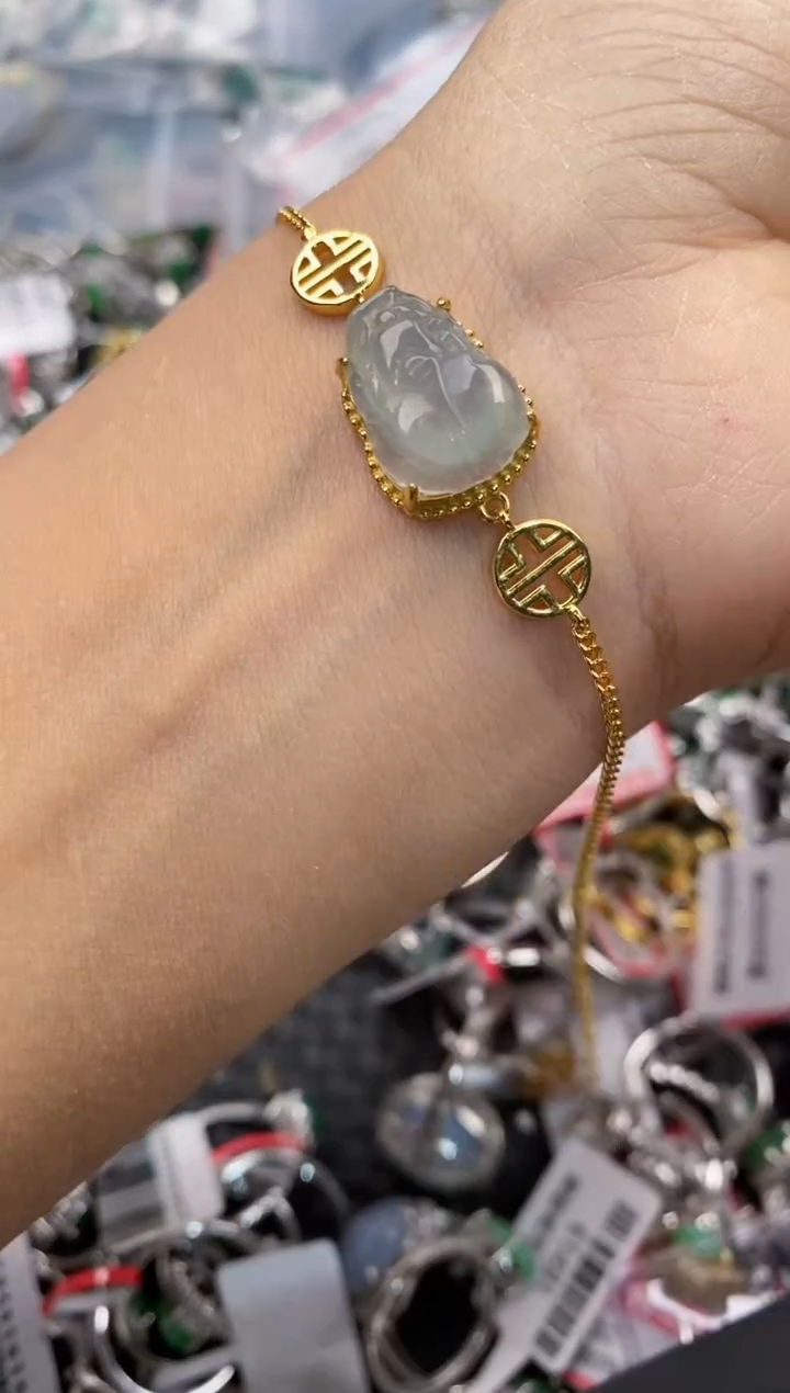 银S925镶嵌戒指翡翠333---1